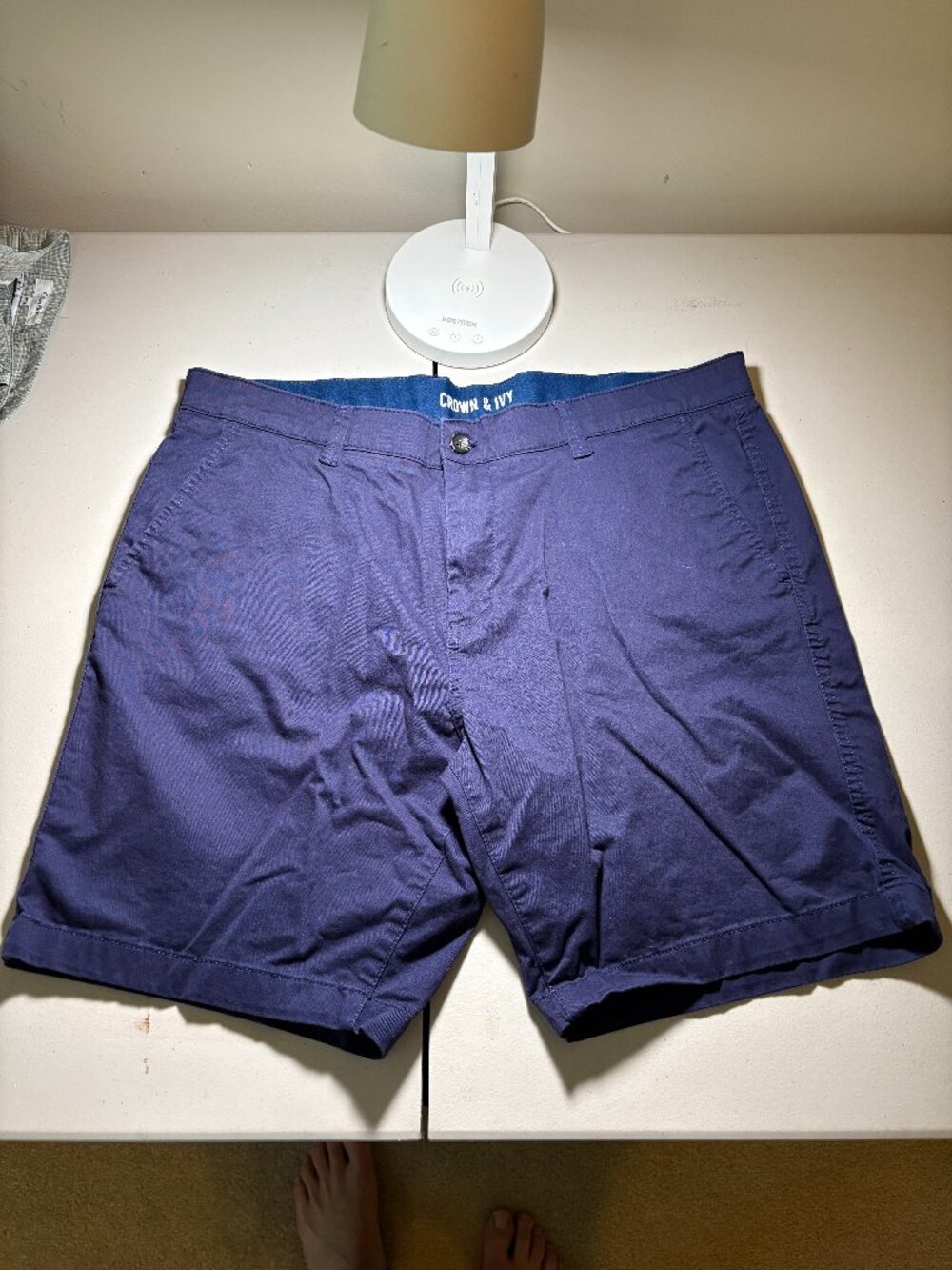 Crown & Ivy Blue Chino shorts